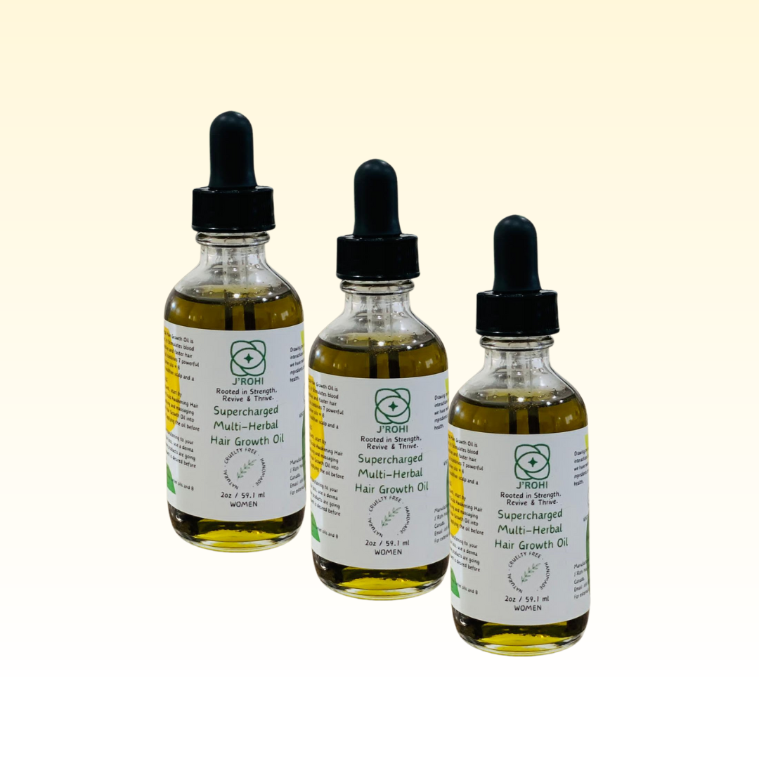 Supercharged Multi-Herbal Hair Growth Oil (Achieve a Healthier Scalp and Faster Hair Growth)